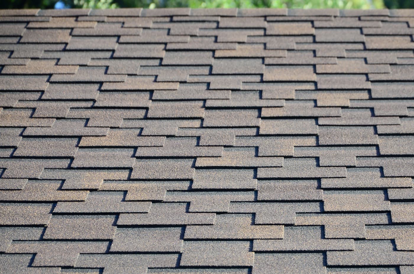 Shingle repair close-up